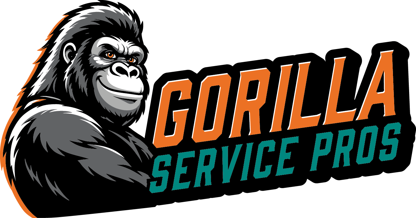 Gorilla Service Pros gorilla logo, Installation & Property Services for homes and businesses